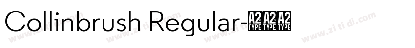 Collinbrush Regular字体转换